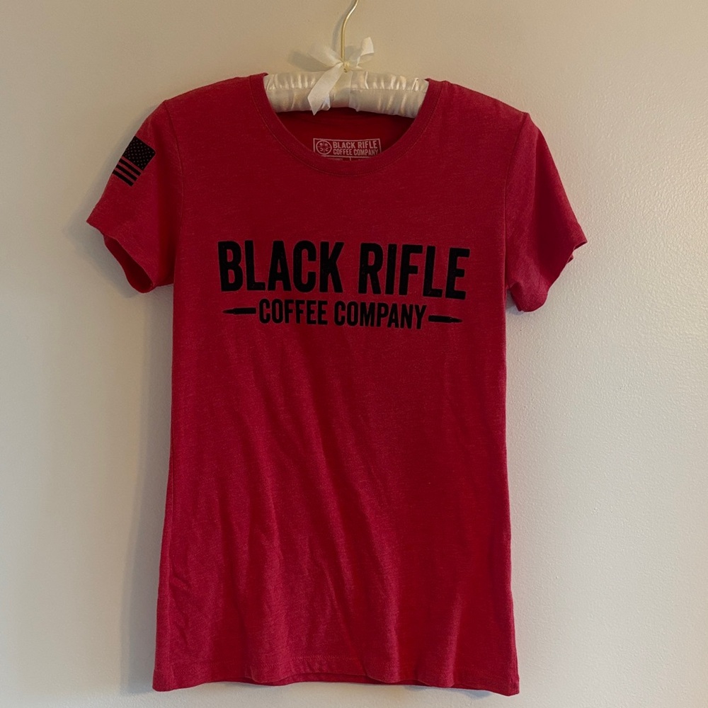 Black Rifle Coffee Company Women's Red Short Sleeve Tee